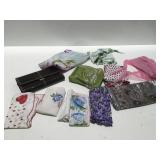 Vintage scarves , bonnets & handkerchief