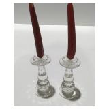 Swarovski 3 1/2ï¿½ crystal candlesticks