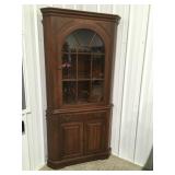 Willets cherry corner cabinet  76ï¿½ x 39ï¿½