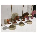 Homemade carousel horses