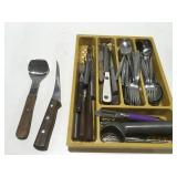 Flatware in kitchen utensils