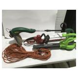 Electric weedeater, hedge, trimmer, blower