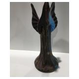 16 inch multicolored handblown vase