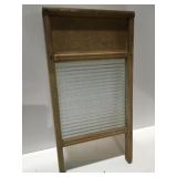 Vintage glass washboard