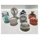 Glass paperweights