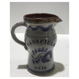 Mansfield, Ohio stoneware pitcher