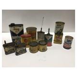 Vintage cans singer, Sunoco & moreNo shipping