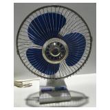 Vintage champion, blue blade fan