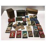 Vintage Tobacco items one eleven pack tins &