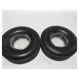 2 Firestone tire ashtrays