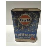 VINTAGE GULF antifreeze, 1 gallon cans