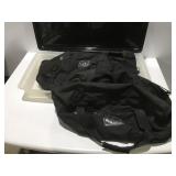 2 custom tactical black gear bags in tote