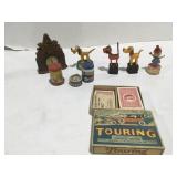 Vintage toys, games thermometer