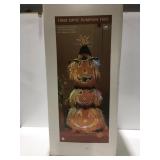 Fiber optic pumpkin trio over 3 feet tall New in