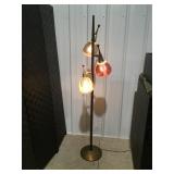 Vintage mid century floor lamp 62"