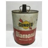 Vintage Sunoco diamond motor oil 5 gallon