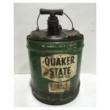 Vintage quaker state motor oil 5 gallon