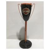 Vintage trophy style floor ashtray