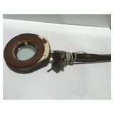 Vintage magnifying glass, light industrial