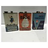Vintage, 1 gallon cans Dutch boy GulfNo