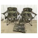 2 mossy Oak bag, chairs oversized