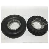 2 firestone tire ashtrays