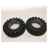 2 Firestone tractor tire ashtrays