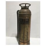 Vintage, brass fire extinguisher