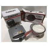 Cuisinart sandwich maker & enameled cast iron pot