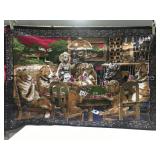 Dogs playing poker 58" x 38"
