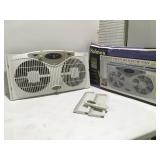 Holmes Remote, twin window fan