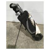 Golf clubs and bag