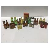 Vintage advertising salt, and pepper shakers