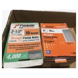 Paslode straight finishing nails 2" & 2 1/2"