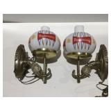 2 vintage Budweiser wall scone lights