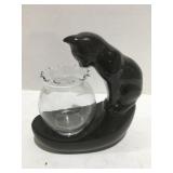 Cat  and fishbowl