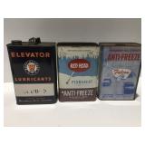 3 one gal cans Red head Westinghouse, falcon