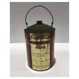Vintage fire-gun fire extinguisher fluid