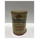 Vintage Kuehmanns potato chip can