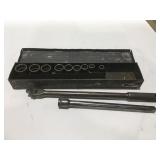 Vintage craftsman Circle H 1/2 Drive socket set