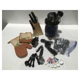 Kitchen, utensils, and more