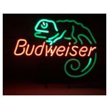 Vintage Budweiser Louis the lizard neon