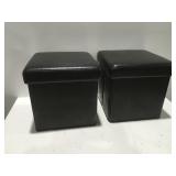 2 Storage Ottomans