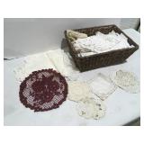 Lace doilies table runners