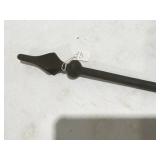 Vintage 12 inch steel spear top