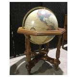 Vintage Replogle globe with base