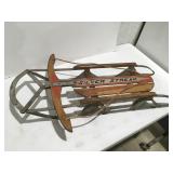 Vintage, silver streak sled missing slat