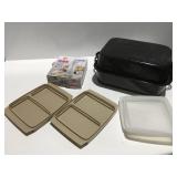 Roaster pan 18' Tupperware & wilton cookie press