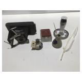 Vintage camera, Inkwell, and more