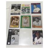 8 baseball cards